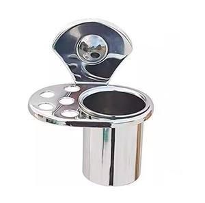 Soporte de cepillo de dientes de montaje en pared de Metal con acabado de níquel brillante de lujo moderno accesorio de baño de alta demanda suministros de inodoro de baño caliente - Product Image 6