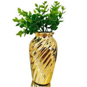Décoration intérieure et intérieur Vase à fleurs fait à la main Pot de fleurs de table de designer attrayant Poli en or Hôtels et restaurants - Product Image 2