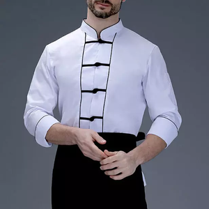 ชุดยูนิฟอร์มเชฟแขนสั้นสำหรับทุกเพศทุกวัย หลากหลายสไตล์และสี  ชุดยูนิฟอร์มเชฟราคาประหยัดสำหรับทุกเพศทุกวัย รับสกรีนโลโก้ - Product Image 5