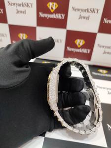 Testeur de diamants Hip Hop Moissanite Diamond Iced Out Watch Bijoux pour hommes Quartz Poignet Date Mécanique Montres de laboratoire Fournisseur - Product Image 6