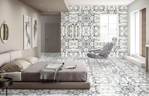 Carreaux de sol antidérapants polis brillants de style moderne de qualité supérieure 600x600mm pour la décoration intérieure extérieure de villa Qualité d'exportation superbe - Product Image 2