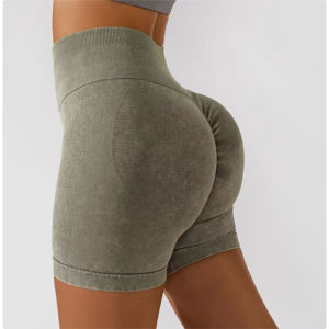 2024 Summer New High Scrunch <b>Butt</b> <b>Lift</b> Seamless Yoga Shorts Women Breathable Mid Workout Running Gym Fitness Wear Short <b>Leggings</b> - Product Image 6