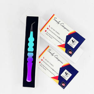 แหนบถอนขนตา45องศาสีทึบปลายไฟเบอร์สแตนเลสสีทูโทนผลิตภัณฑ์คงทนยั่งยืนฉลากส่วนตัว - Product Image 3