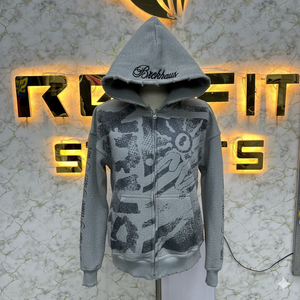 Servicios ODM de Primera Calidad, Sudadera con Cremallera Más Vendida, Fabricada en Fábrica a Precio Económico, Sudaderas Unisex 100% Algodón, Transpirables y Ecológicas para Invierno - Product Image 3