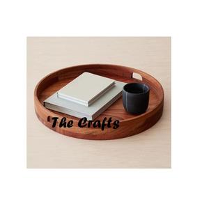 Plateau de service alimentaire au meilleur design en bois de couleur marron, accessoires de table, plateau de service pour desserts à vendre - Product Image 6