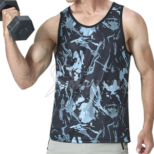 เสื้อกล้ามออกกำลังกายผู้ชายคุณภาพพรีเมียมขายดี ทรงเข้ารูป ใส่สบายสำหรับฤดูร้อน ขายส่ง บริการ OEM ราคาถูก - Product Image 5