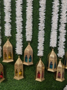 Eid Ramadan Home Decor Jasmine Rose Lantern <b>String</b> Flower Garland Hanging Haldi Mehndi Party Wedding Decoration Stage Backdrop - Product Image 4