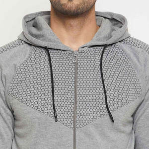 Color sólido Cremallera frontal Estilo Cuello con capucha Entrega rápida Hombres Chándal Calidad increíble Diseño de demanda del cliente Hombres Chándal - Product Image 5