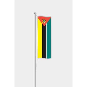 Mozambique Vertical <b>Flag</b> <b>for</b> Outdoor Use Digital Printed World <b>Flag</b> with Aluminum <b>Pole</b> and Polyester/Plastic Material - Product Image 1