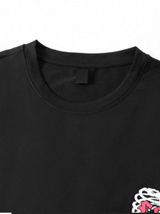 Trending Men's Custom DTF Printing T-Shirts Street Life Hombres Vintage Skull & Rose Loose Fit Camiseta de manga corta para hombres - Product Image 3