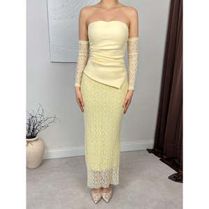 SARI 20195 ELBISE - SARI - Product Image 3