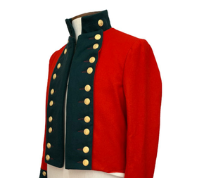 Revolucionario traje napoleónico nueva moda 100% tela de lana manga larga uniforme chaqueta botón decoración de talla grande algodón - Product Image 3