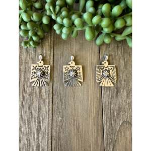 Pendentif Thunderbird en argent sterling Darrell Cadman avec pierre et motif d'aigle - Product Image 1