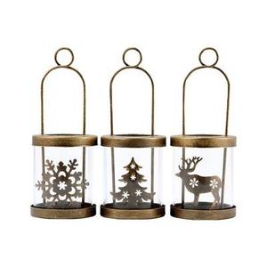 Soporte de luz en T de metal y madera Mezcla festiva de diseño moderno y encanto rústico decoración navideña perfecta para el hogar y la Oficina - Product Image 6