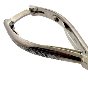 Venta al por mayor directo de fábrica profesional alto logotipo personalizado plata Acero inoxidable cutícula pinza para uñas para el dedo uñas gruesas anchas - Product Image 4