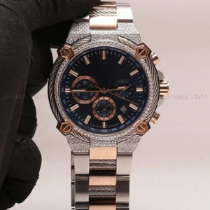 นาฬิกาสแตนเลสสุดหรูสีโรสโกลด์สำหรับผู้ชายนาฬิกาโครโนกราฟเคลื่อนไหวกลไก10บาร์ธุรกิจกีฬาทางน้ำ - Product Image 6