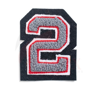 Pakistan fabrication nouveau Design sergé tissu Chenille patchs de broderie patchs de broderie Chenille sur mesure - Product Image 5