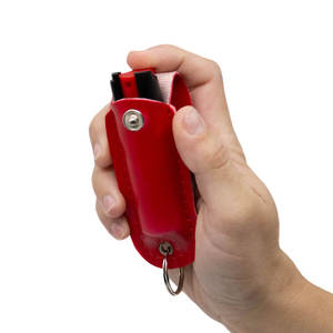 Funda de Cuero para Spray de Pimienta Portátil, Llavero, Funda Protectora para Spray de Defensa Personal, Diseño de Botón de Presión Seguro para Llevar Diariamente al Aire Libre - Product Image 4