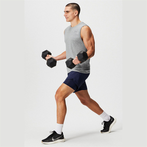 Wholesale Custom <b>Sweat</b> Compression 2 in 1 Print Designer Nylon Fitness Boxer Gym Workout Sports Cargo Running Men's <b>Shorts</b> - Product Image 2