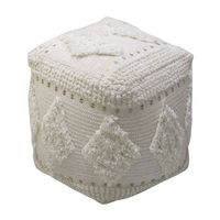 Pouf ottoman en coton antistatique fait main, coussin de sol confortable, repose-pieds, siège, décoration de salon, mariage, simplicité moderne
