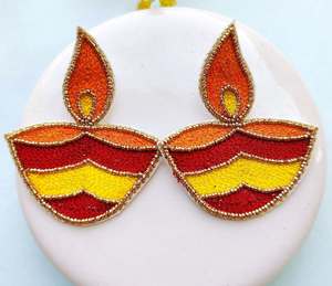 ต่างหูลูกปัดเย็บปักทำด้วยมือต่างหูลูกปัดหลายแบบตามสั่งสำหรับผู้หญิงเครื่องประดับสำหรับปาร์ตี้ในราคาที่ดีที่สุด - Product Image 2