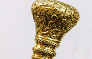 Bastón de latón náutico con mango de madera, estilo Vintage, plegable, para hombres y mujeres, bastón coleccionable para senderismo, actividades al aire libre - Product Image 3