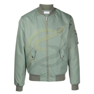 Chaqueta Bomber de satén personalizada para hombre, Cazadora Bomber de béisbol de alta calidad, venta al por mayor - Product Image 4