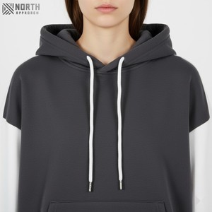 Sudadera holgada de gran tamaño con estampado personalizado de punto de manga larga con hombros caídos, ropa informal, sudaderas con capucha de Invierno para mujer Reversible - Product Image 4