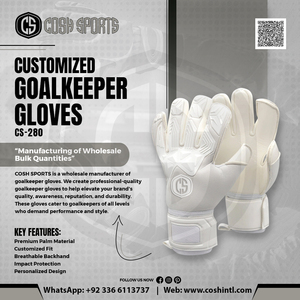 ถุงมือผู้รักษาประตูรุ่น Ghost Edition สีขาวล้วน แบบ Negative Cut ระดับมืออาชีพ ผลิตจากยางลาเท็กซ์ ระบายอากาศได้ดี พร้อมพื้นที่กระชับลูกบอลแบบ 3 มิติ สายรัดยืดหยุ่นแบบพันสองชั้น - Product Image 6