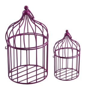 Best for Balcony Decorative Hanging <b>Birds</b> Cages With Purple Colored Painted Finishing New Fresh Design <b>Bird</b> Cages - Product Image 5