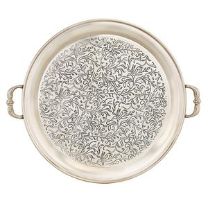 Bandejas para servir comida de alta calidad reutilizables de estilo árabe Venta caliente especial Uso en restaurante Cena Acero inoxidable niquelado - Product Image 5