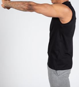 Camiseta sin mangas de algodón 100% personalizada para hombre, chaleco de entrenamiento de gimnasia transpirable para Fitness, correr, entrenamiento, diseño de sublimación personalizado - Product Image 1