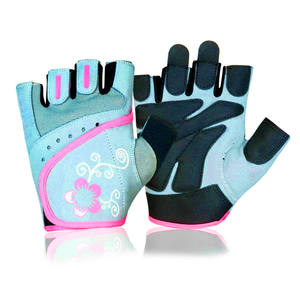 Gants de cyclisme demi-doigts pour femmes 2024 avec paume et doigts protecteurs en cuir PU durable, couleurs et tailles personnalisables, nouveau design, moins de doigts libres - Product Image 1