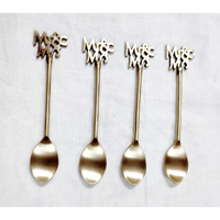 Couverts élégants cuillère à café Design coquille ensemble de 4 pour cuisine et fête de mariage taille personnalisée Mini cuillère pour enfants à utiliser pour la maison et l'hôtel