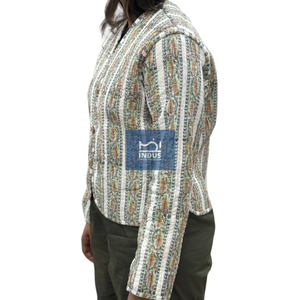 Venta al por mayor indio hecho a mano Chaqueta de algodón acolchado Jaipuri Vintage algodón Kantha chaqueta sin mangas Reversible indio hecho a mano Kanth - Product Image 3