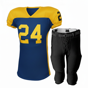 Uniforme de Fútbol Americano Sublimado de Alta Calidad, Transpirable, Talla Grande, Camisetas de Entrenamiento de Equipo, Manga Corta, Antibacteriano, Secado Rápido - Product Image 3