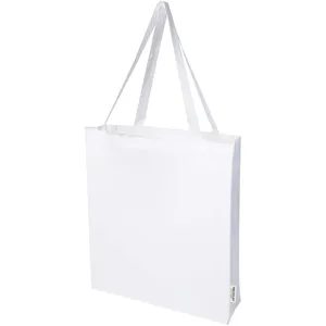 Sac fourre-tout en coton recyclé Madras, produit promotionnel durable pour le merchandising - Product Image 1
