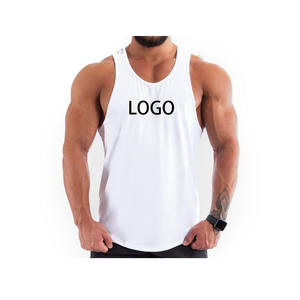 Personnalisé Muscle Fitness Musculation Gym Vêtements Homme Sans Manches Imprimer Blanc Singlets Stringers Hommes Débardeur - Product Image 4