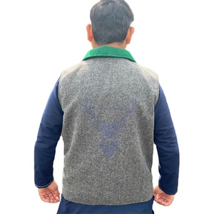Dark Drey Men Chaleco de lana bávaro Oktoberfest bávaro 100% chaleco bordado de lino chaleco para hombres - Product Image 2