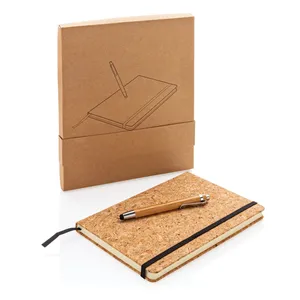 Sustainable <b>A5</b> Cork Bamboo <b>Notebook</b> Eco-Friendly Merchandising Product - Product Image 4