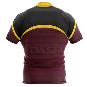 Ensembles de maillots de rugby à séchage rapide personnalisés en polyester 100% respirants et à séchage rapide pour les uniformes de rugby à l'école et au club - Product Image 6