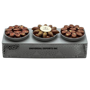 ชามช็อกโกแลตสแตนเลสตีขึ้นรูปทรงกลมคุณภาพสูง พร้อมถาด สำหรับงานแต่งงานในคูเวต กาตาร์ และซาอุดีอาระเบีย - Product Image 5