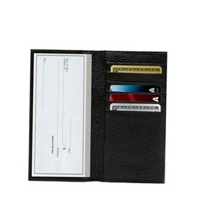 Unique Design Leather Checkbook Cover <b>Wallet</b> with Card Pockets - Product Image 1