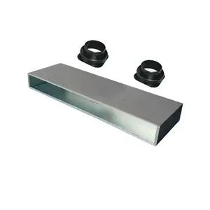 Tecnosystemi Plenum isolé avec raccordement supérieur, diffuseur linéaire 1 fente L.2000, pièce pour systèmes CVC PWD300174 - Product Image 1