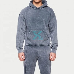 Ensemble survêtement unisexe en coton avec sweat-shirt et pantalon de jogging, logo personnalisé, vêtements décontractés pour hommes et femmes, ensemble survêtement deux pièces avec sweat-shirt et pantalon de jogging personnalisé - Product Image 2