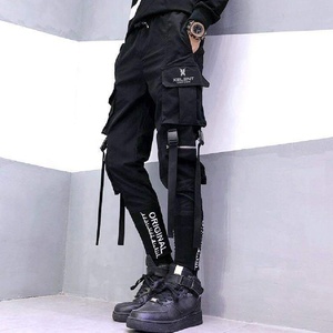 Techwear กางเกงนินจากางเกงคาร์โก้พร้อมริบบิ้นสำหรับผู้ชายกางเกงฮิปฮอปกันน้ำแนวสตรีทแวร์แนวสตรีทแวร์แนวสตรีทแวร์แนวสตรีทแวร์ไซเบอร์พังค์กางเกงคาร์โก้ - Product Image 3
