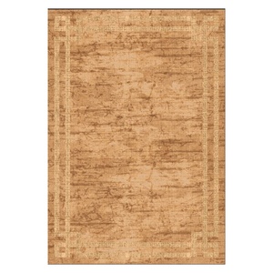 Tapis de salon en chenille antidérapant, imprimé numériquement, motif médaillon traditionnel rouge bordeaux, lavable en machine, vente en gros RUGS DEPOT LXDP-0069 - Product Image 1