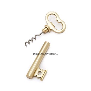 Sacacorchos y abrebotellas de aluminio chapado en oro de alta calidad de diseño elegante único para uso en restaurantes y bares de hoteles - Product Image 1