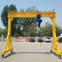 Portable petit portique grue 500 kg 5 tonnes capacité Source d'énergie électrique 10m Max palan moteur boîte de vitesses composants-pour une utilisation en extérieur