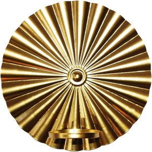 Bougeoir chauffe-plat martelé en laiton fait à la main taille personnalisée forme ronde bougeoir votif - Product Image 2